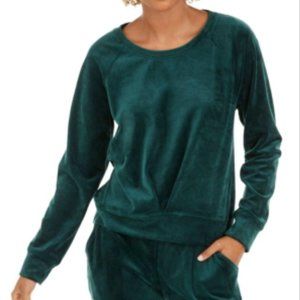 Ideology- Pleated Velour Sweatshirt